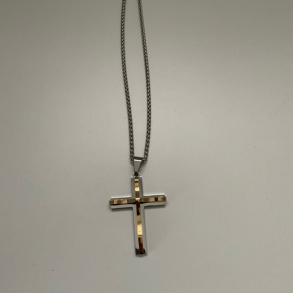 Titanium Steel Cross Necklace